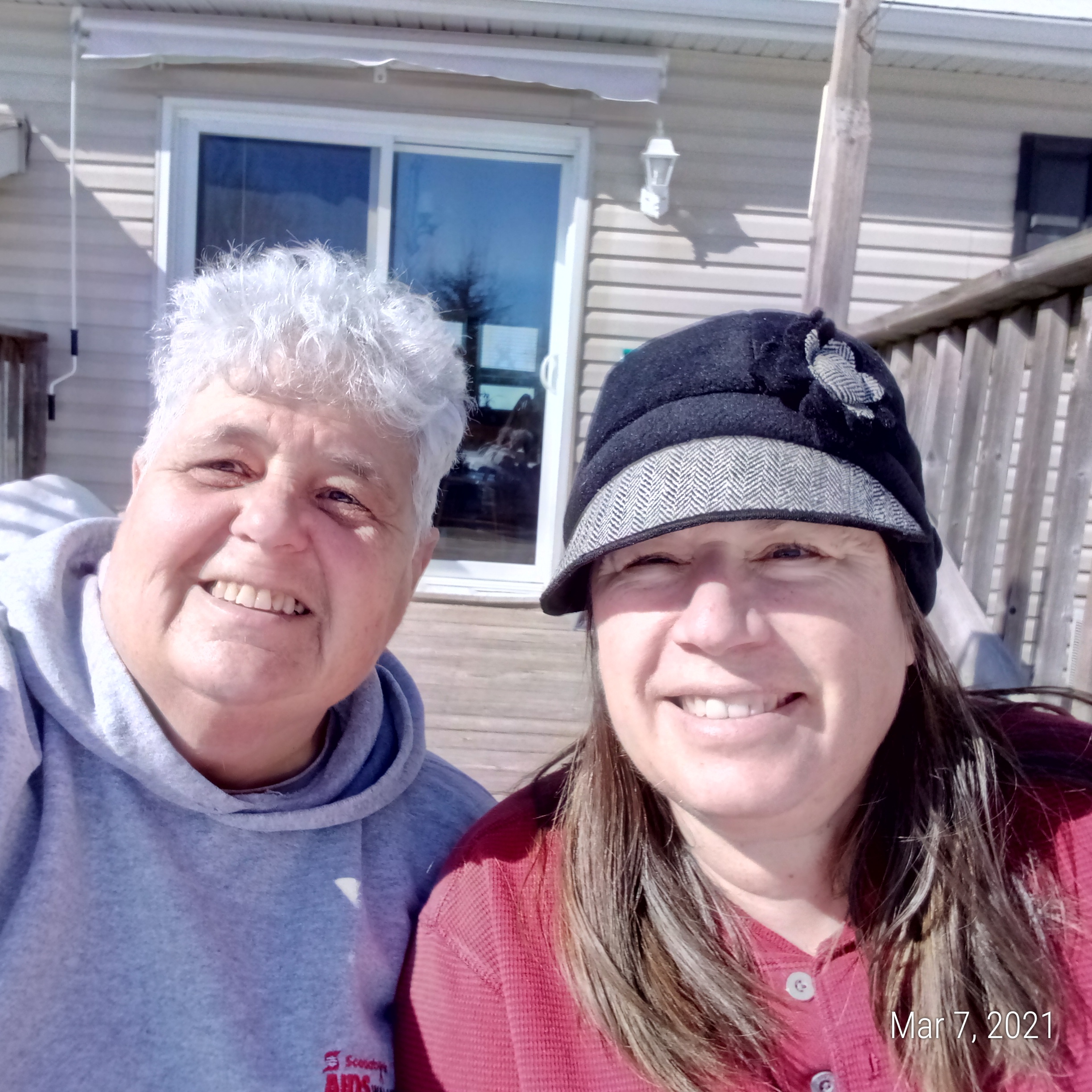 Suzanne and Trish welcoming spring